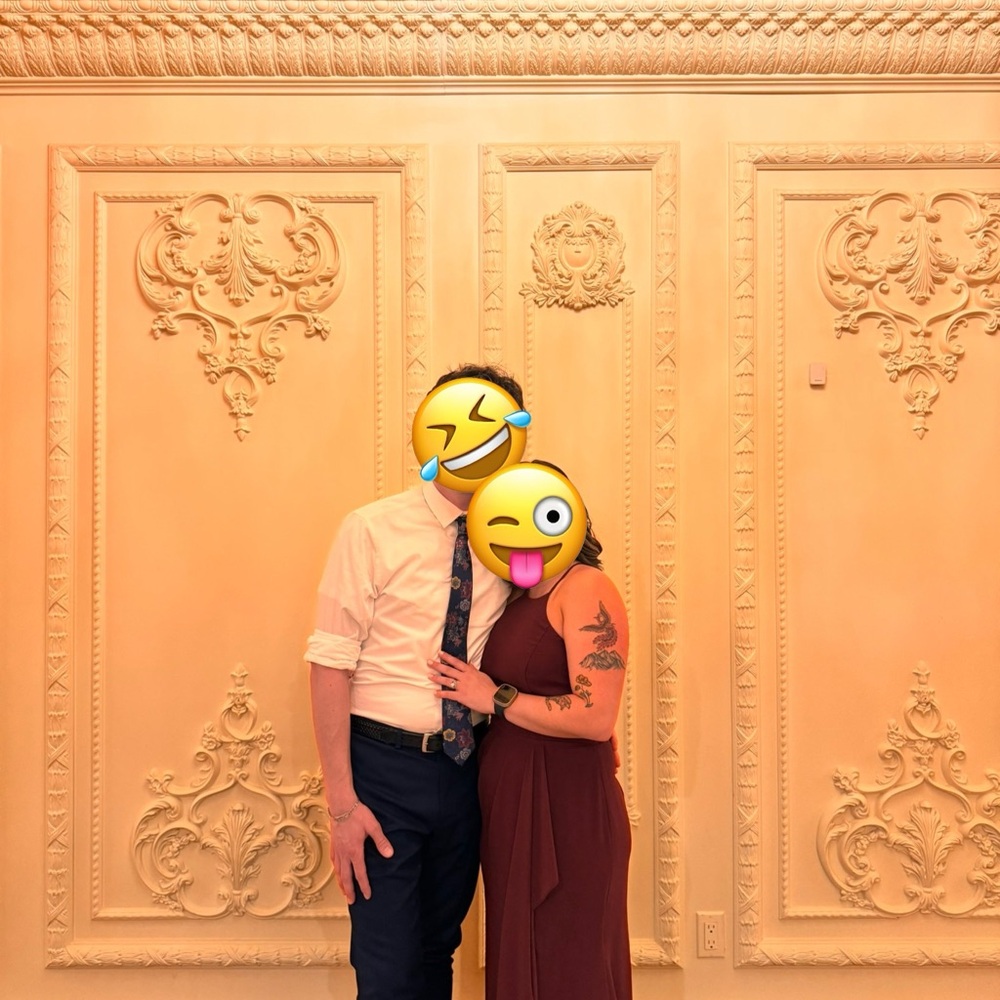 Elegant Burgundy Dress